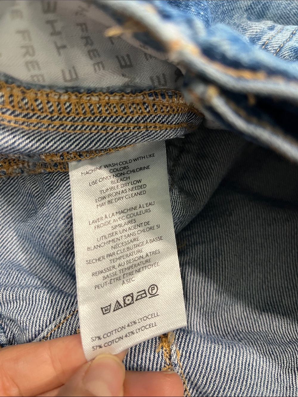We The Free Good Luck Mid-Rise Barrel Jeans Size 27 - Picture 7 of 8